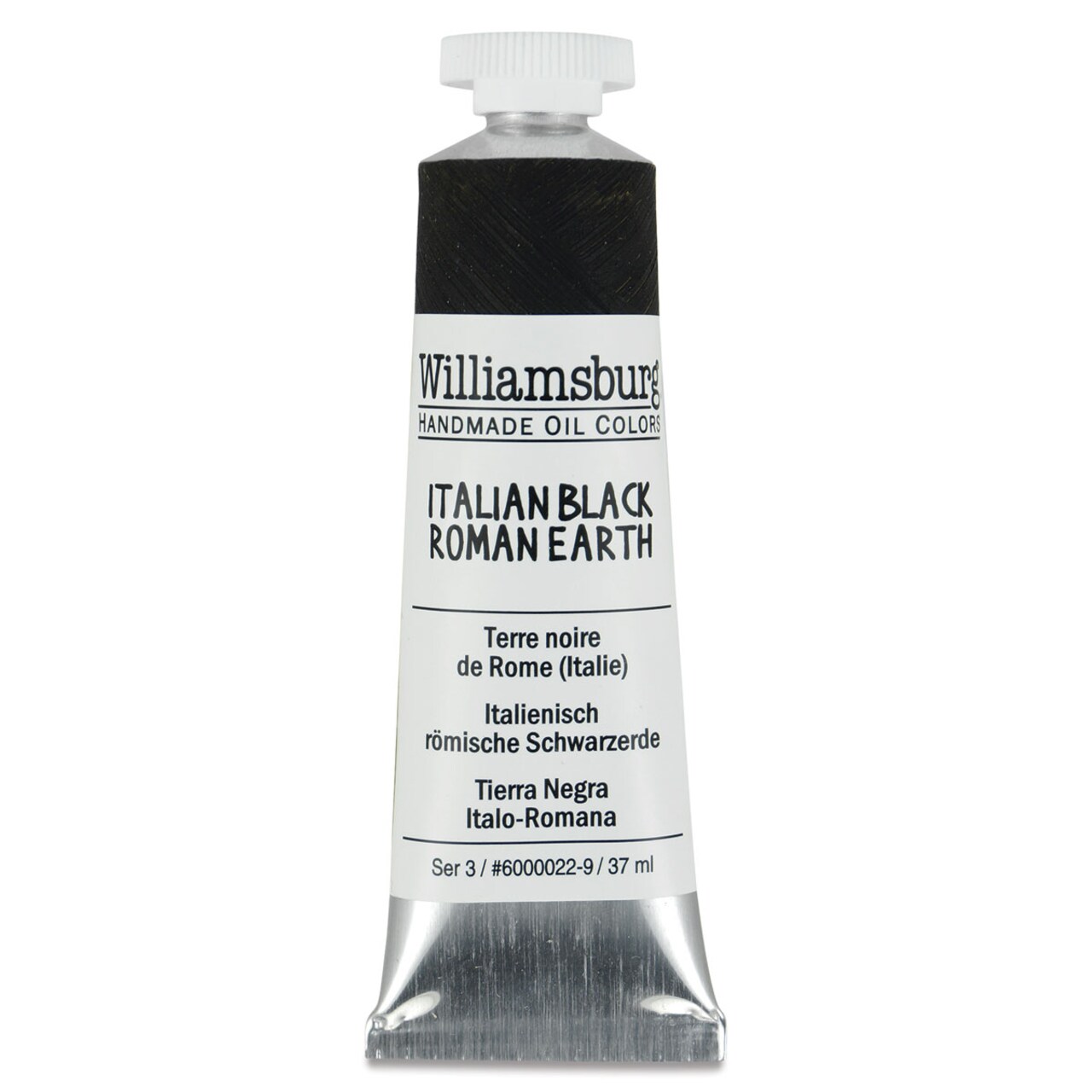 Williamsburg Handmade Oil Paint - Italian Black Roman Earth, 37 ml tube